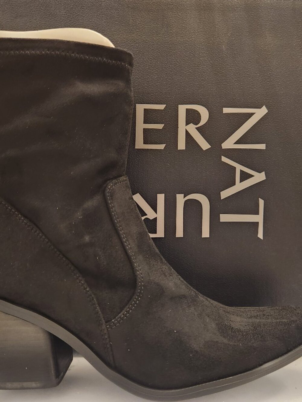 Naturalizer Black "Ella" Stretch Booties. NIB. Size 6.5